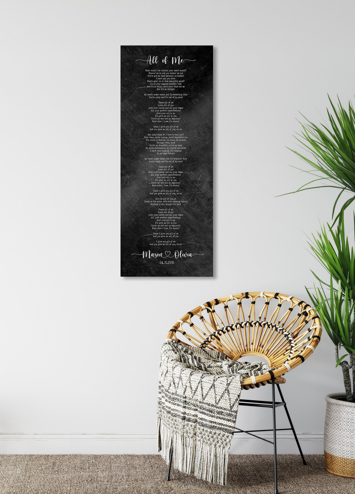 Our Song on Iron, 6th Anniversary Gift