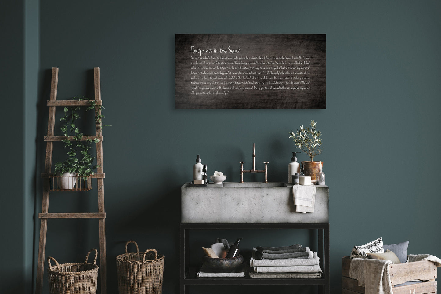 Footprints in the Sand, Footprints poem