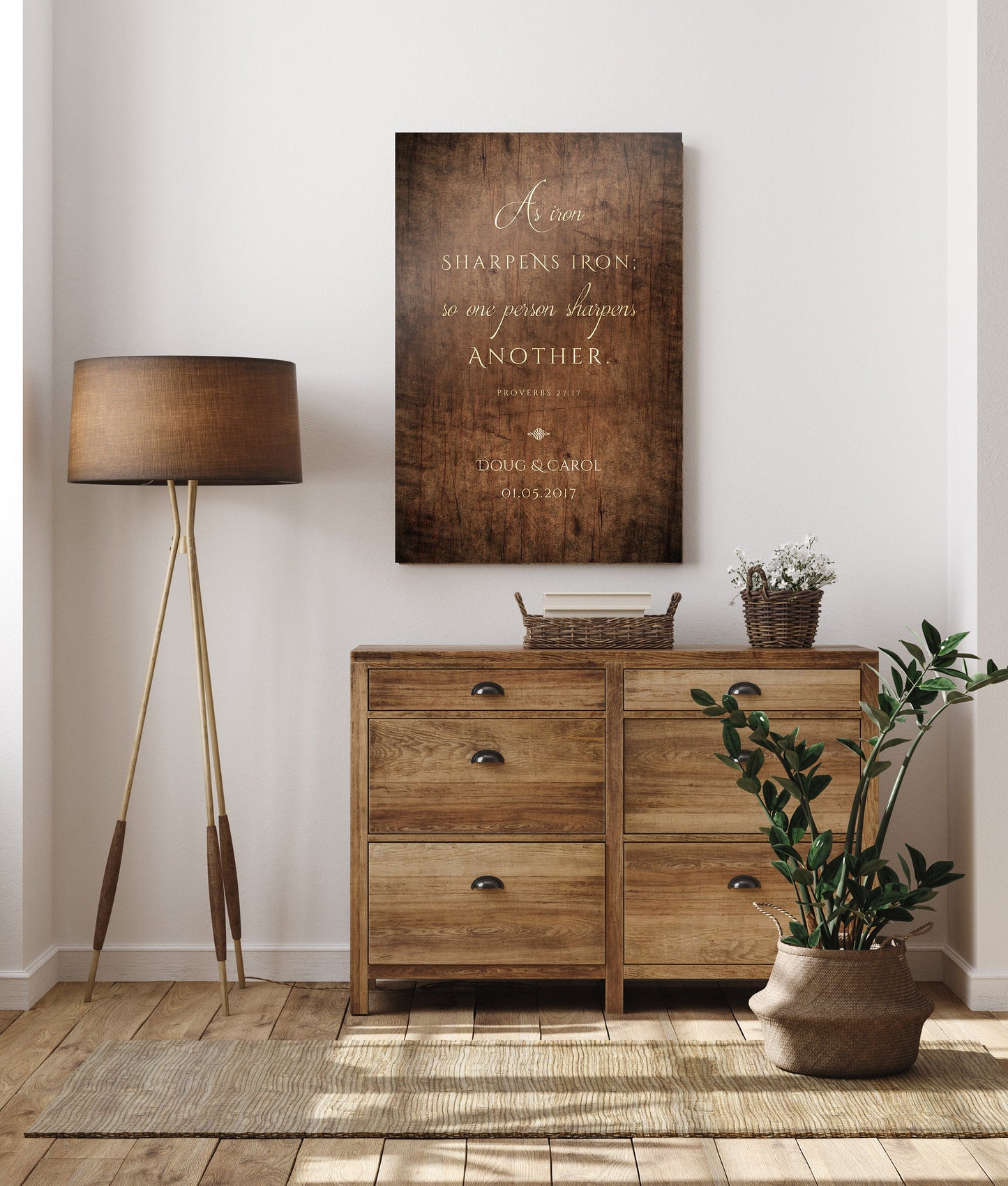 5th Anniversary Gift for Her, Wood Anniversary Gift