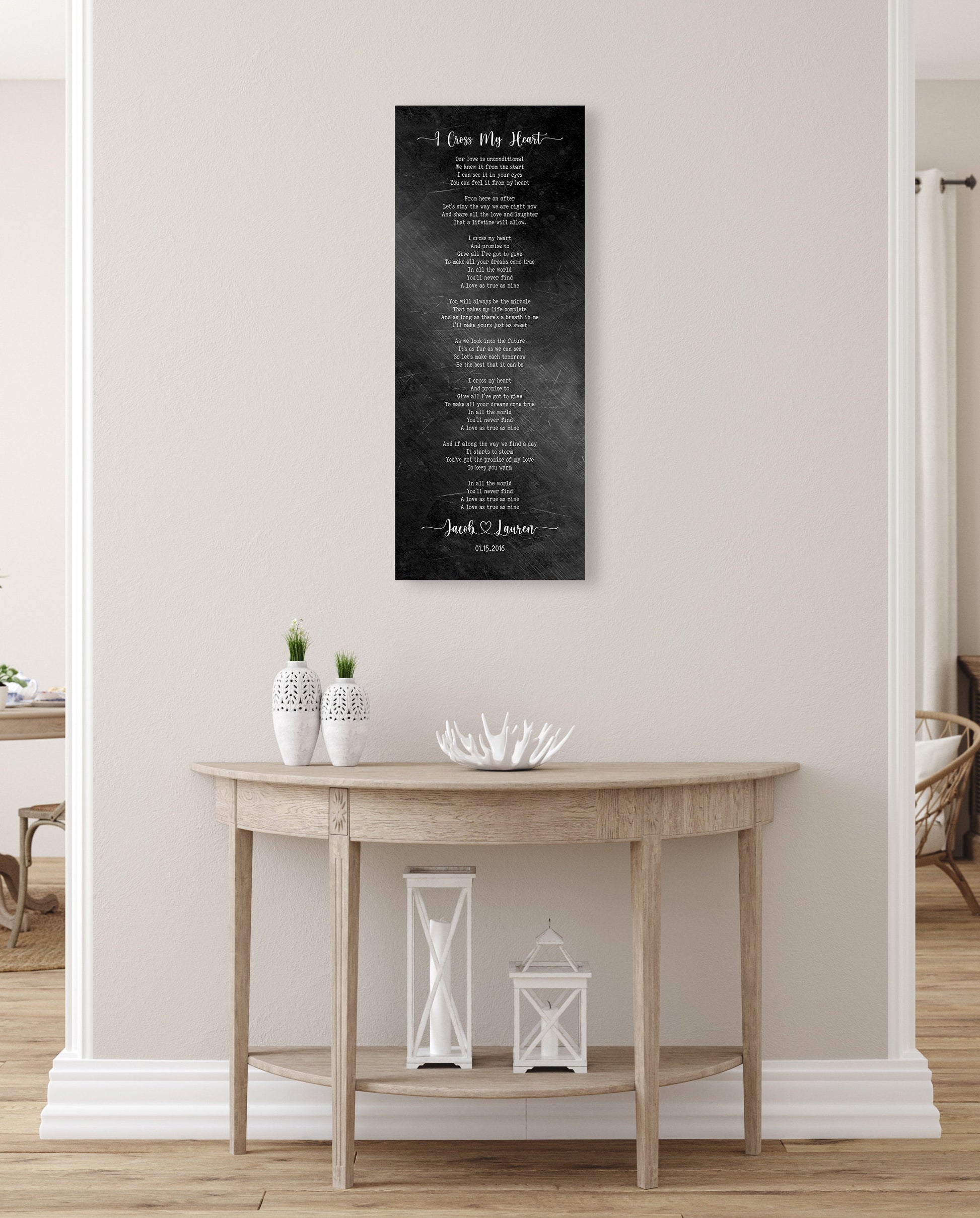 Our Song on Iron, 6th Anniversary Gift