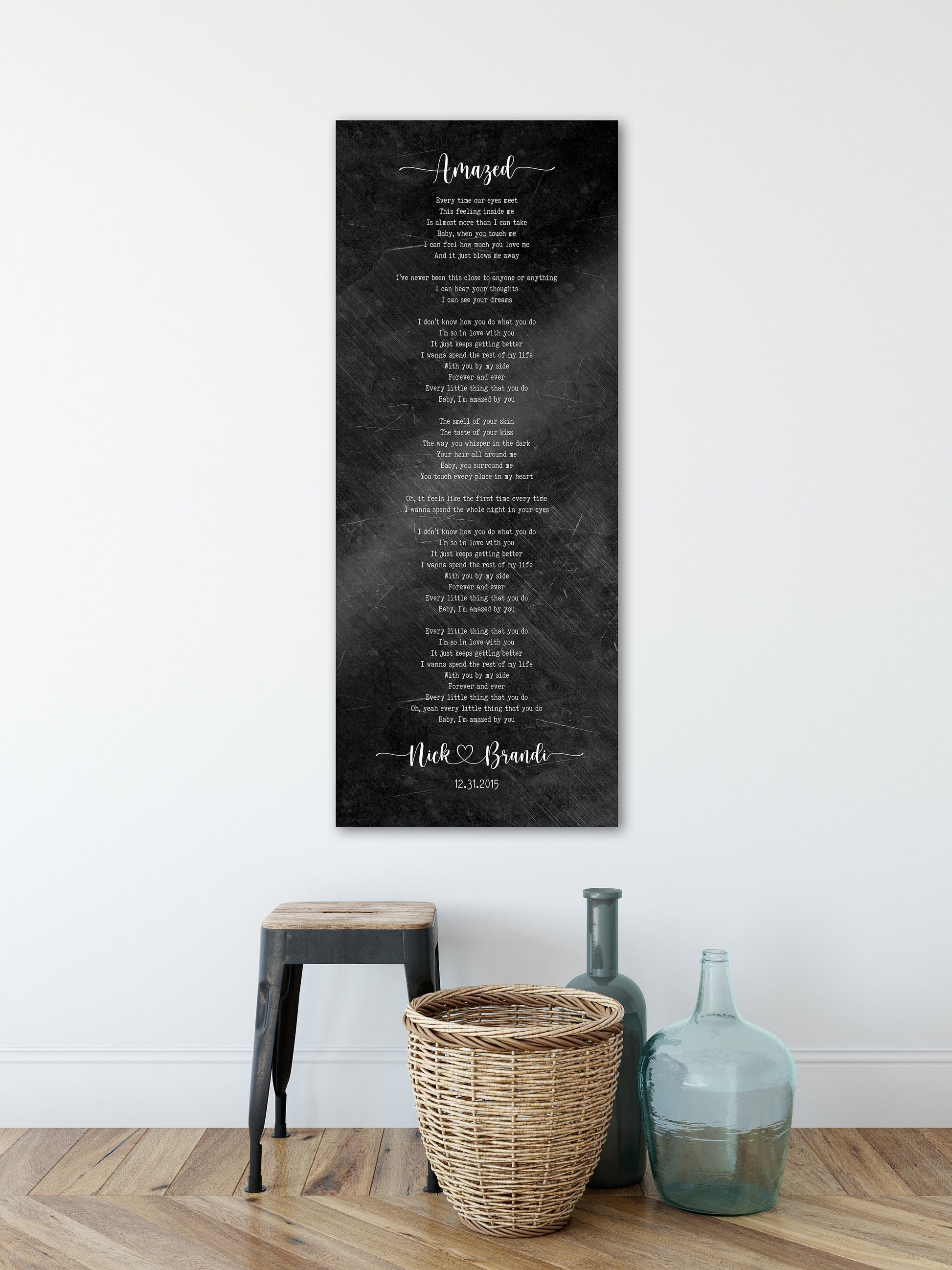 Our Song on Iron, 6th Anniversary Gift