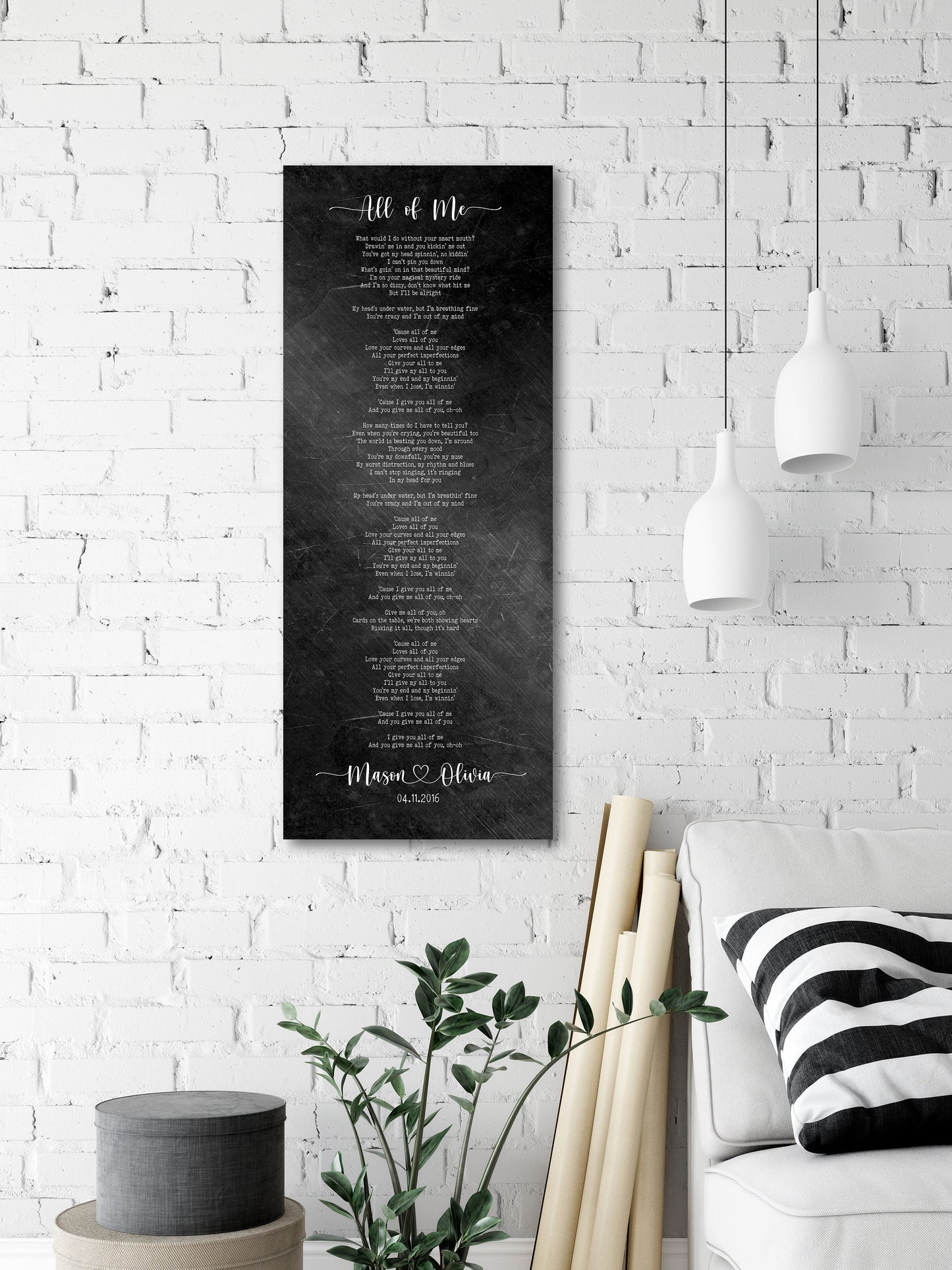 Our Song on Iron, 6th Anniversary Gift