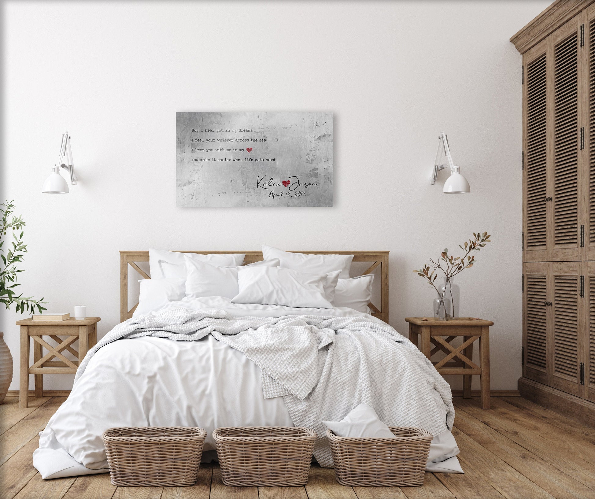 Lucky, Personalized Song Lyric Wall Decor