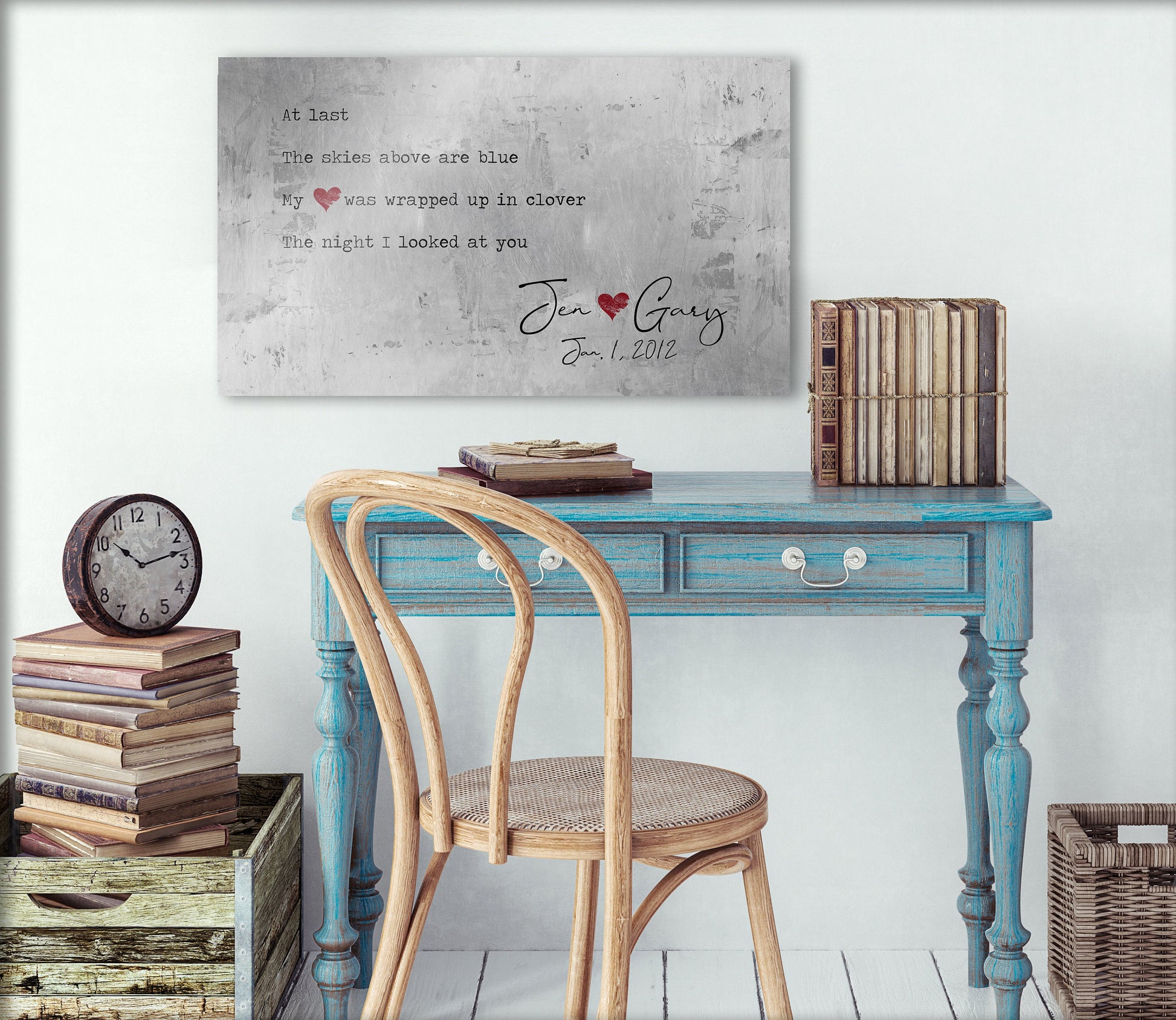 At Last, Farmhouse Lyric Decor