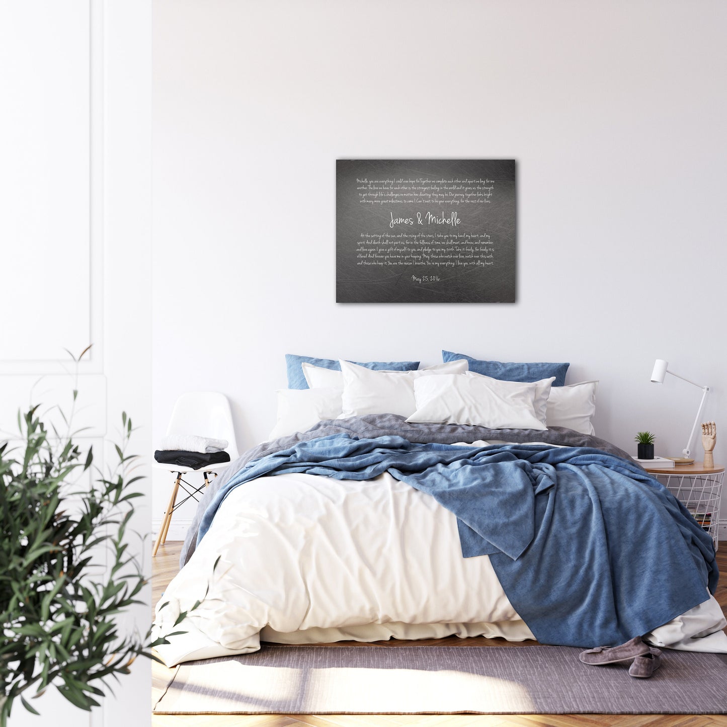 6th Anniversary Gift for Him, Wedding Vow sign