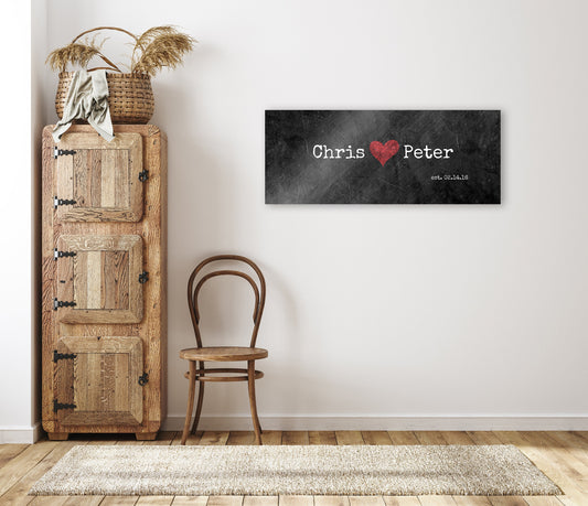 Iron Gift for her, Name Sign with Heart