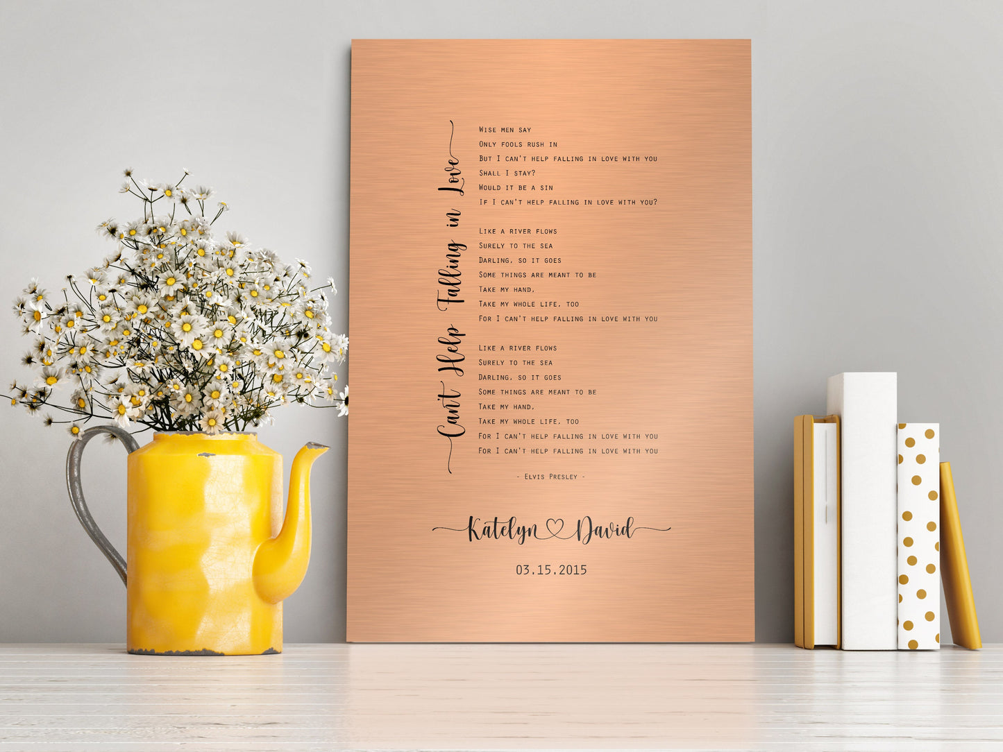 Copper gift for wife, Custom copper gift