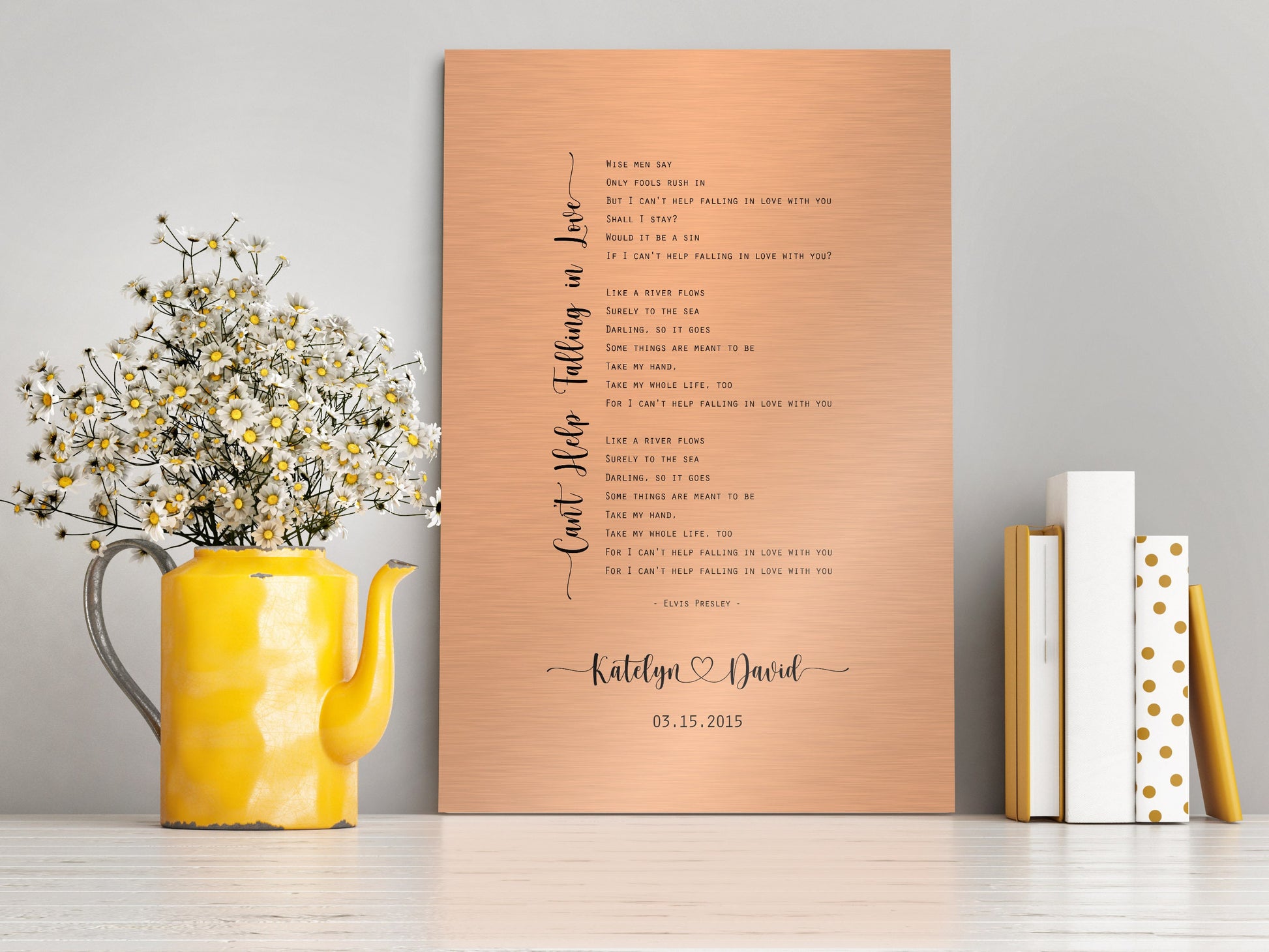 Copper gift for wife, Custom copper gift