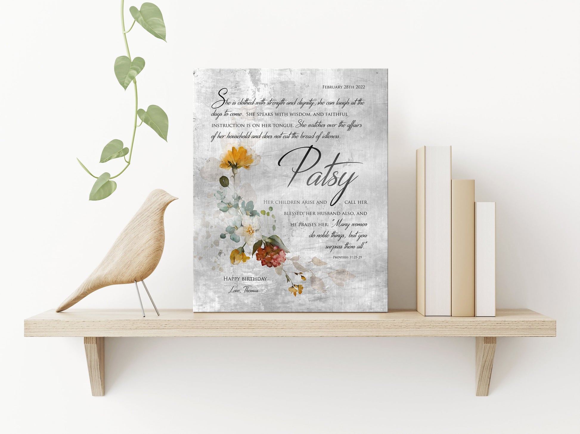 Proverbs 31 Art, Gift for Wife