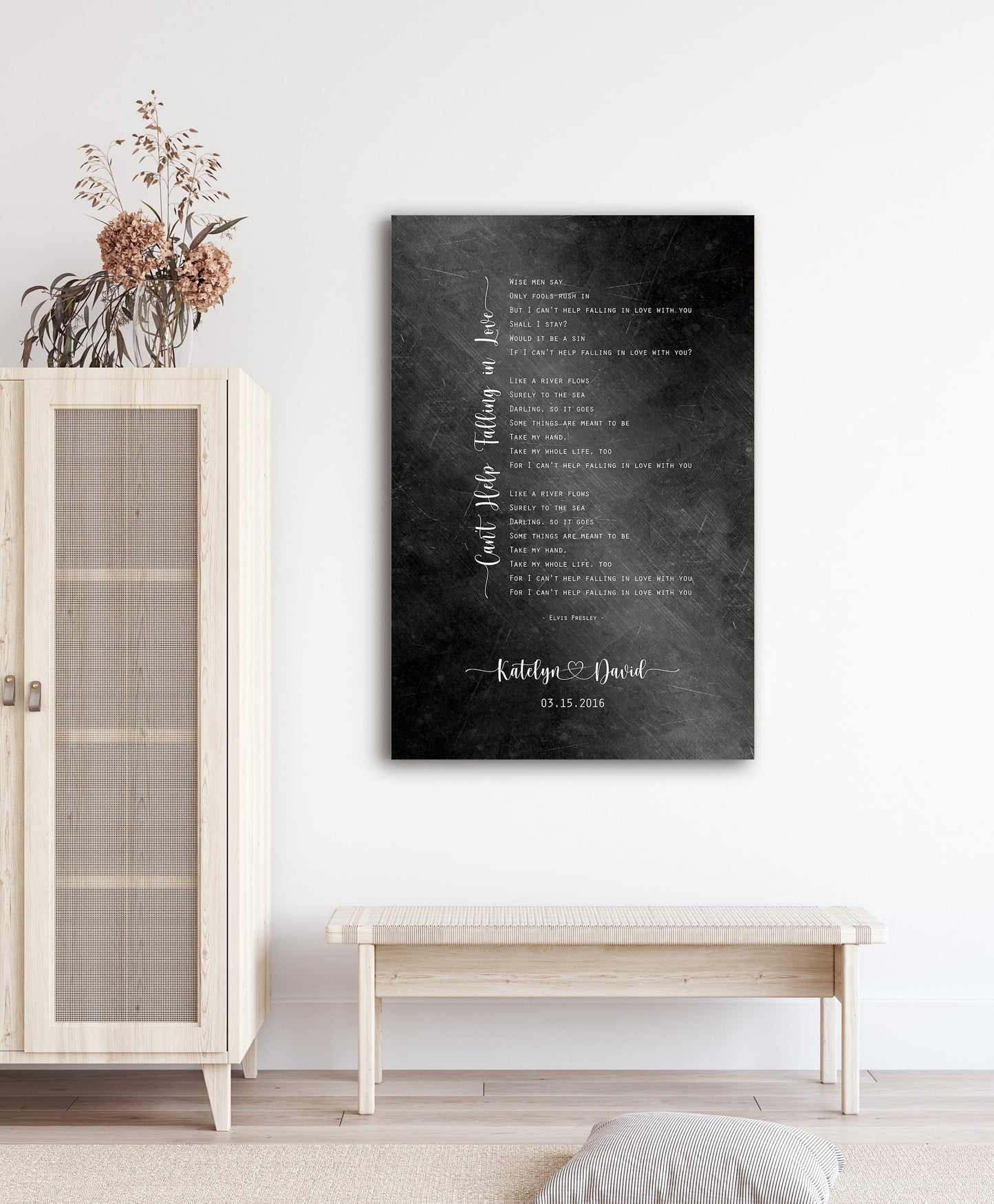 Song Anniversary Gift, Wedding Song on Iron