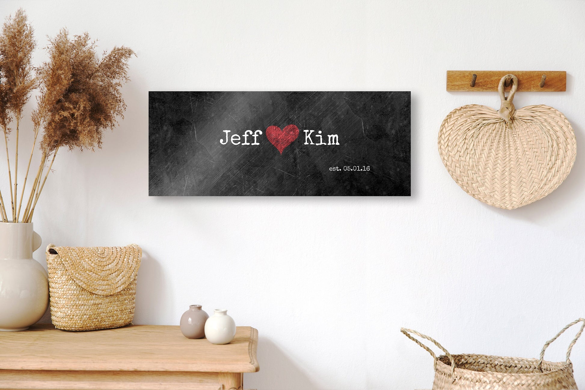 Couples Name Sign, 6 Year Anniversary Gift, Iron Anniversary Gift,  Unique Gift,  6th Anniversary Gift for wife, Established Sign, Iron gift