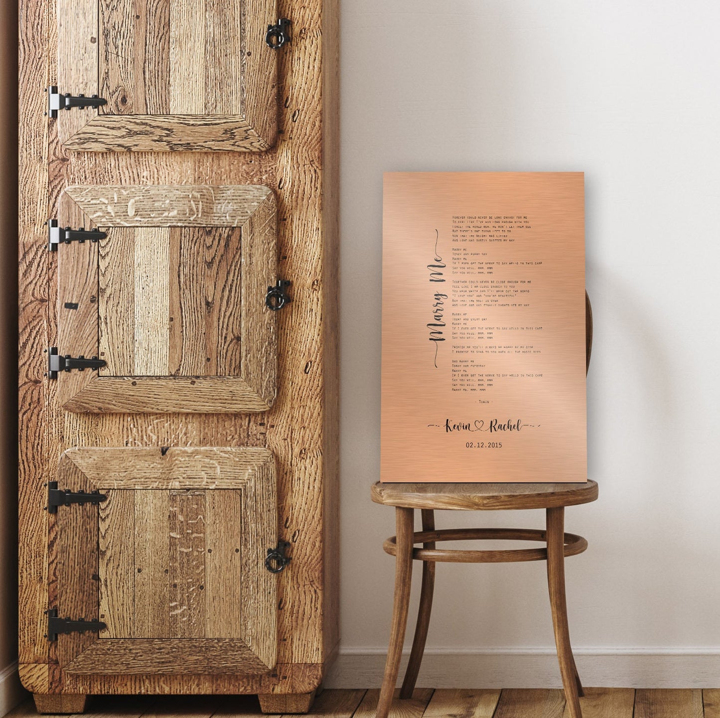 Copper gift for wife, Custom copper gift