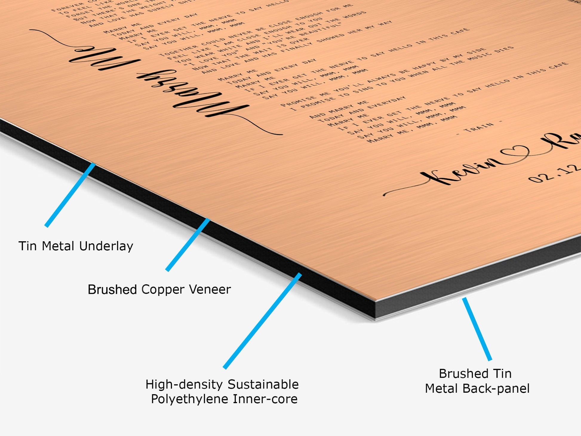 Copper gift for wife, Custom copper gift