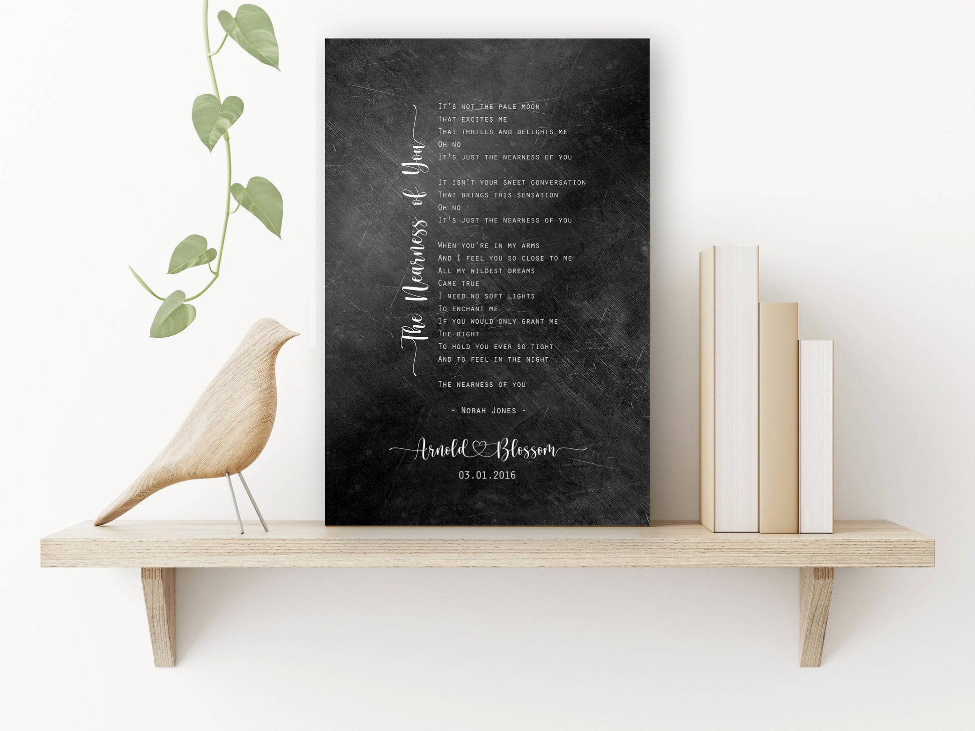 Song Anniversary Gift, Wedding Song on Iron