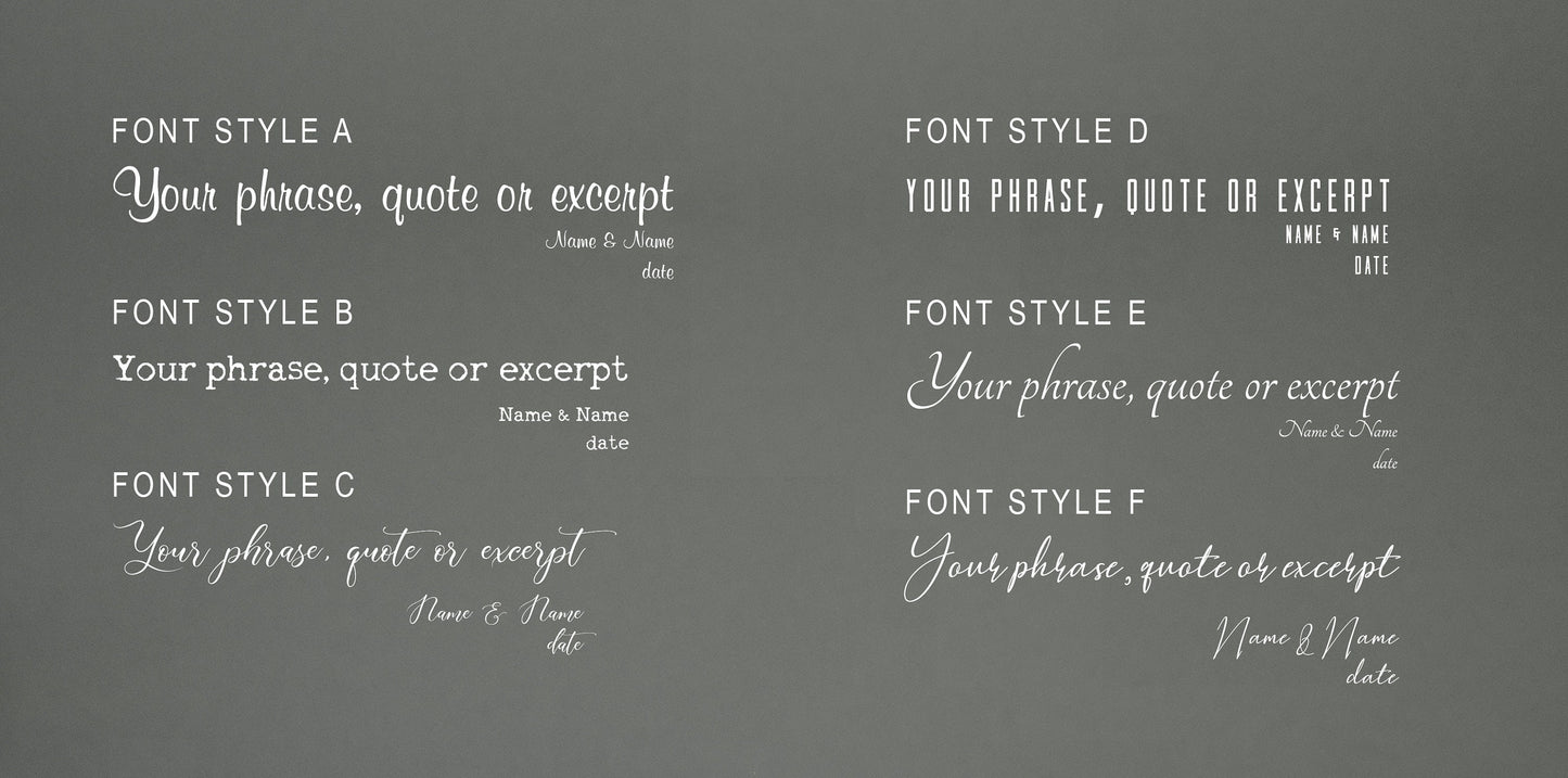 Romantic Tin Gift, Song quote sign, Sign with song lyric, Women anniversary plaque, 10th anniverary momento, Custom Gift for Wife, Est sign