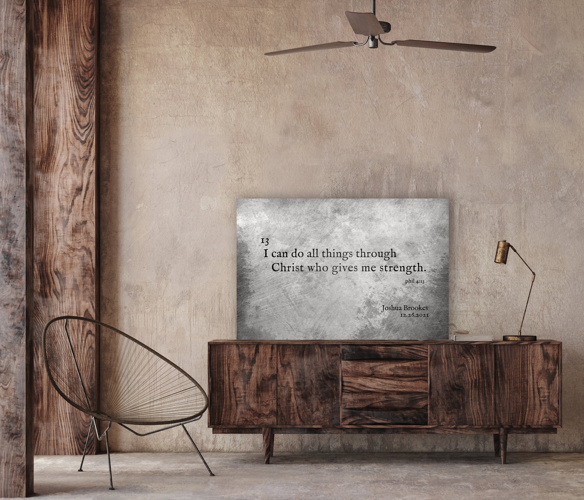 I Can Do All Things, Christian decor, Tin Gift, Scripture for Men, Gift for Husband, Religious Gift for Him,  Phil 4:13, Anniversary Gift