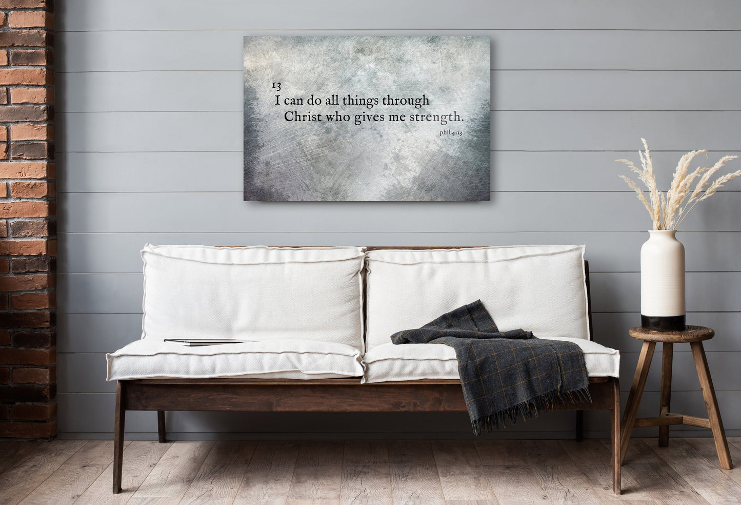 I Can Do All Things, Christian decor, Tin Gift, Scripture for Men, Gift for Husband, Religious Gift for Him,  Phil 4:13, Anniversary Gift