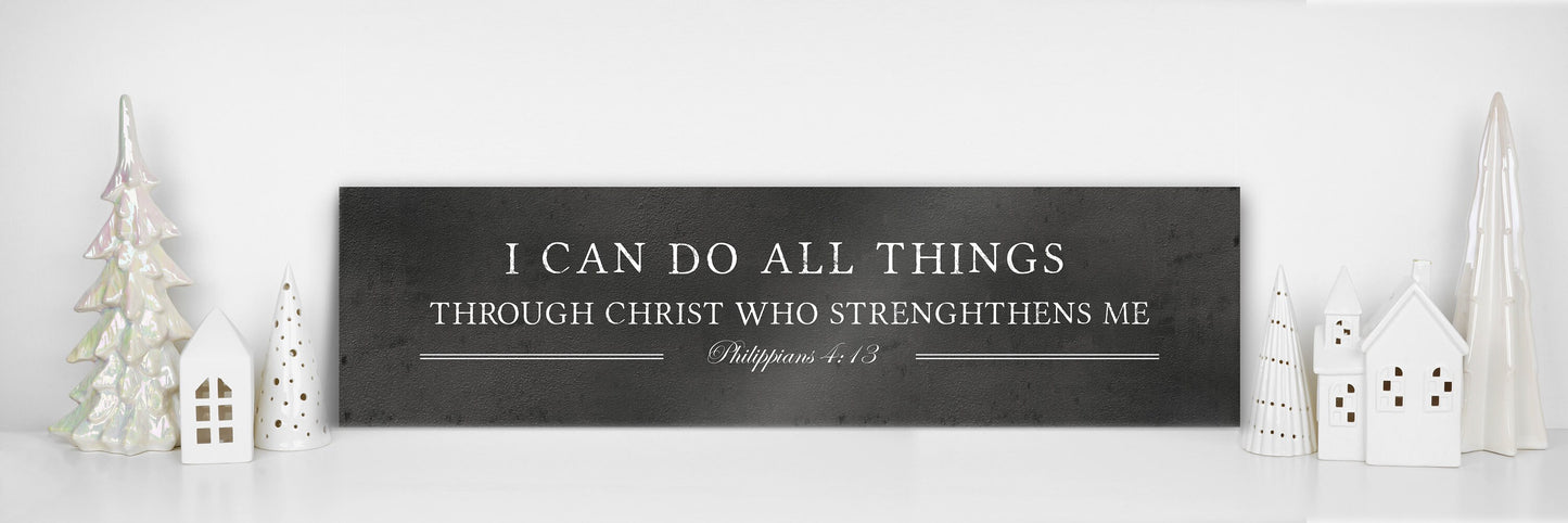 I Can Do All Things, Iron Gift for Him, Phil 4:13 Sign, Bible verse plaque, 6th Anniversary, Personalized mens anniversary gift, 6 year, men