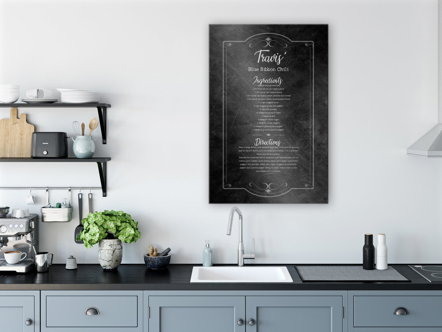 Handwritten Recipe, Family Recipe Gift, Recipe Tin, Recipe Wall Art, Recipe Gift, Vintage  Kitchen Sign, Ktichen Recipe, Sign with Recipe