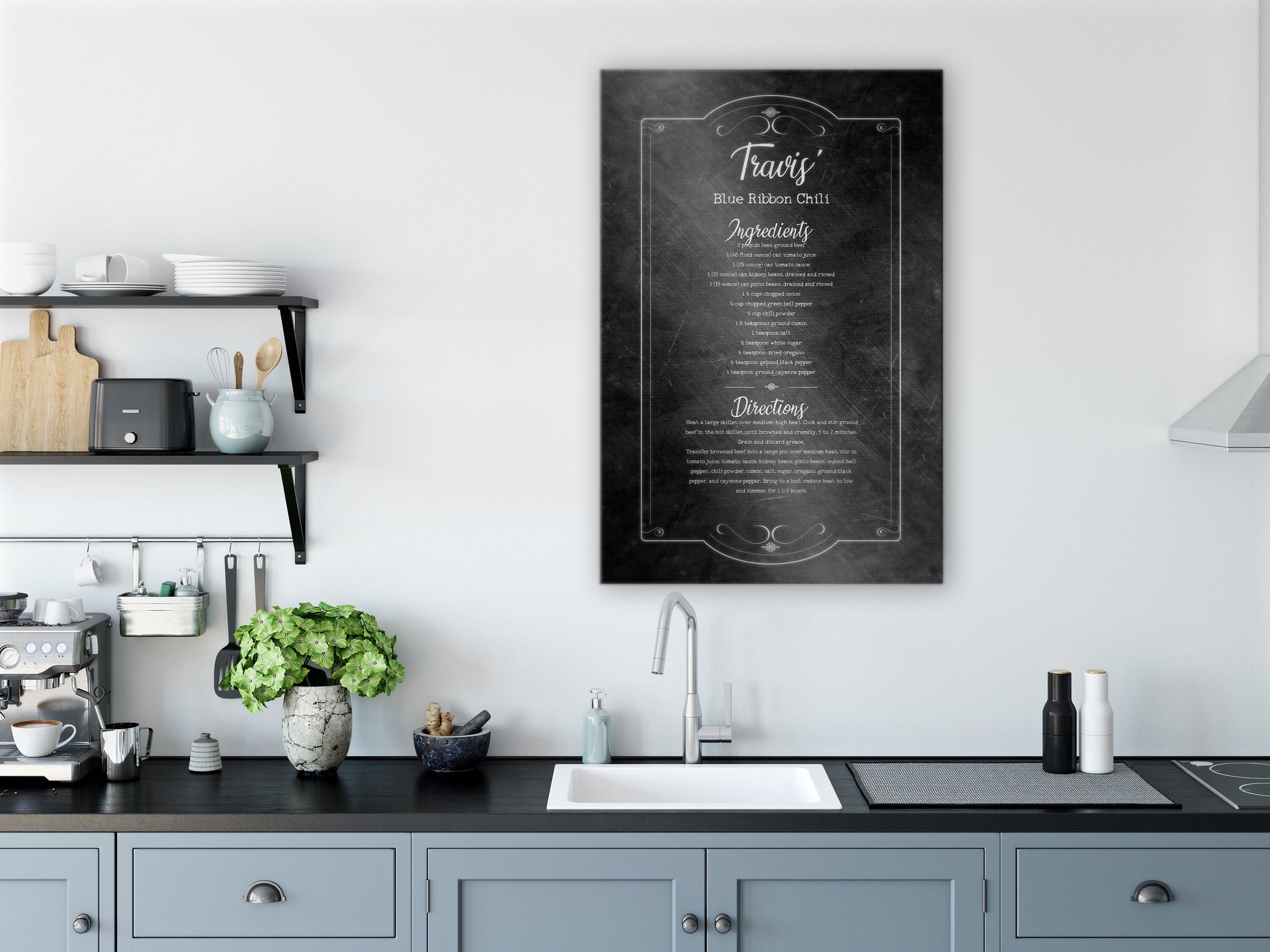 Handwritten Recipe, Family Recipe Gift, Recipe Tin, Recipe Wall Art, Recipe Gift, Vintage  Kitchen Sign, Ktichen Recipe, Sign with Recipe