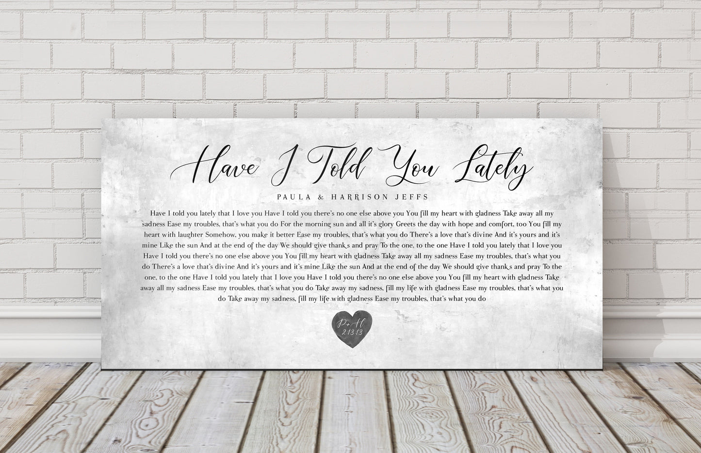 Gift with song lyrics,  Custom tin anniversary plaque, Tin anniversary gift, 10th Wedding Anniversary gift for him, 10th Anniversary Gift