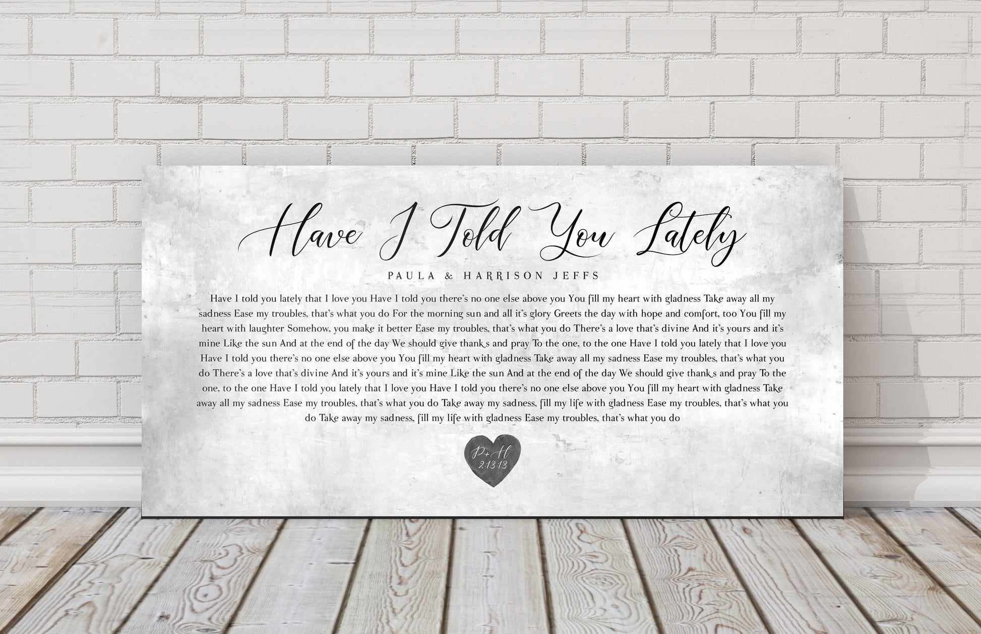 Gift with song lyrics,  Custom tin anniversary plaque, Tin anniversary gift, 10th Wedding Anniversary gift for him, 10th Anniversary Gift