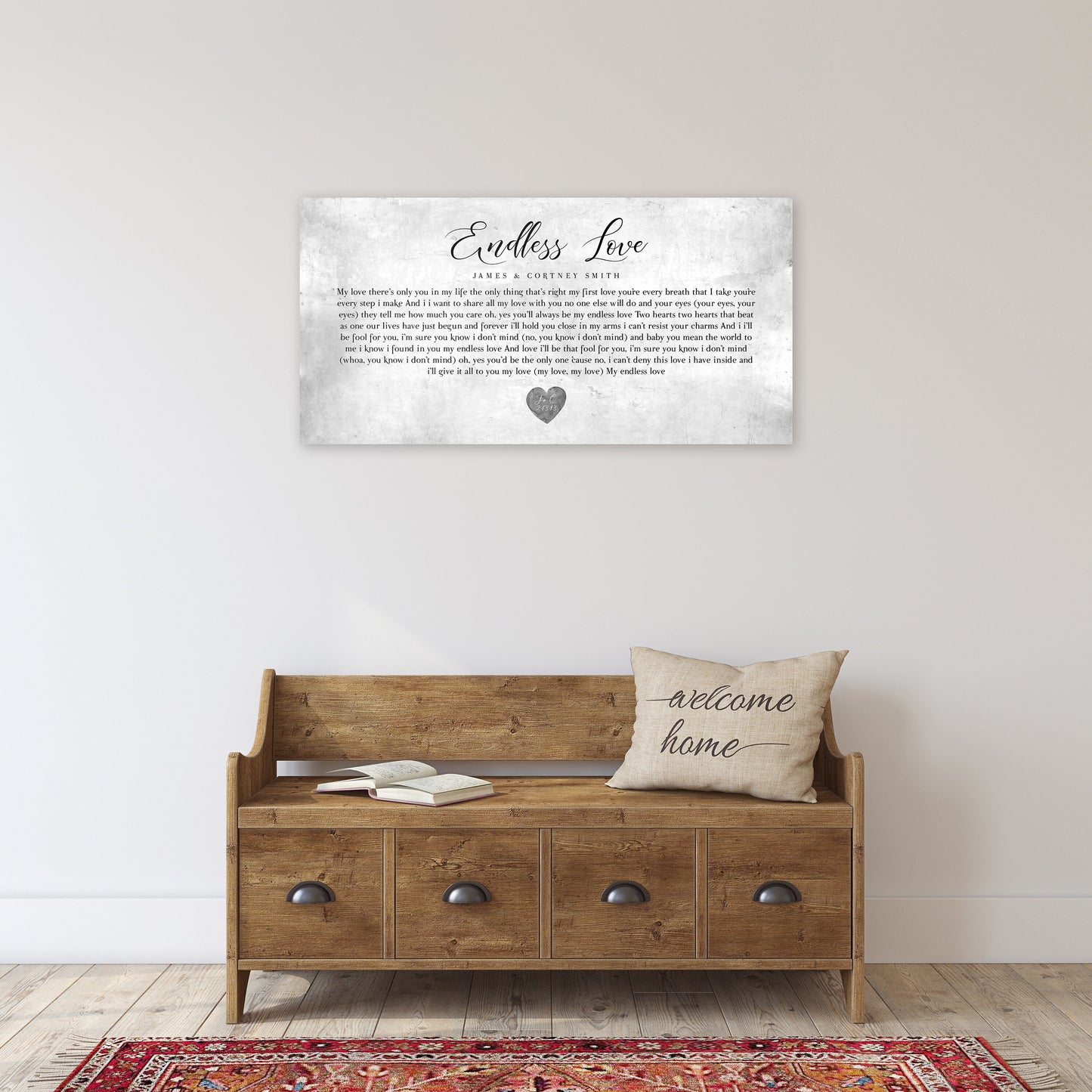 Gift with song lyrics,  Custom tin anniversary plaque, Tin anniversary gift, 10th Wedding Anniversary gift for him, 10th Anniversary Gift