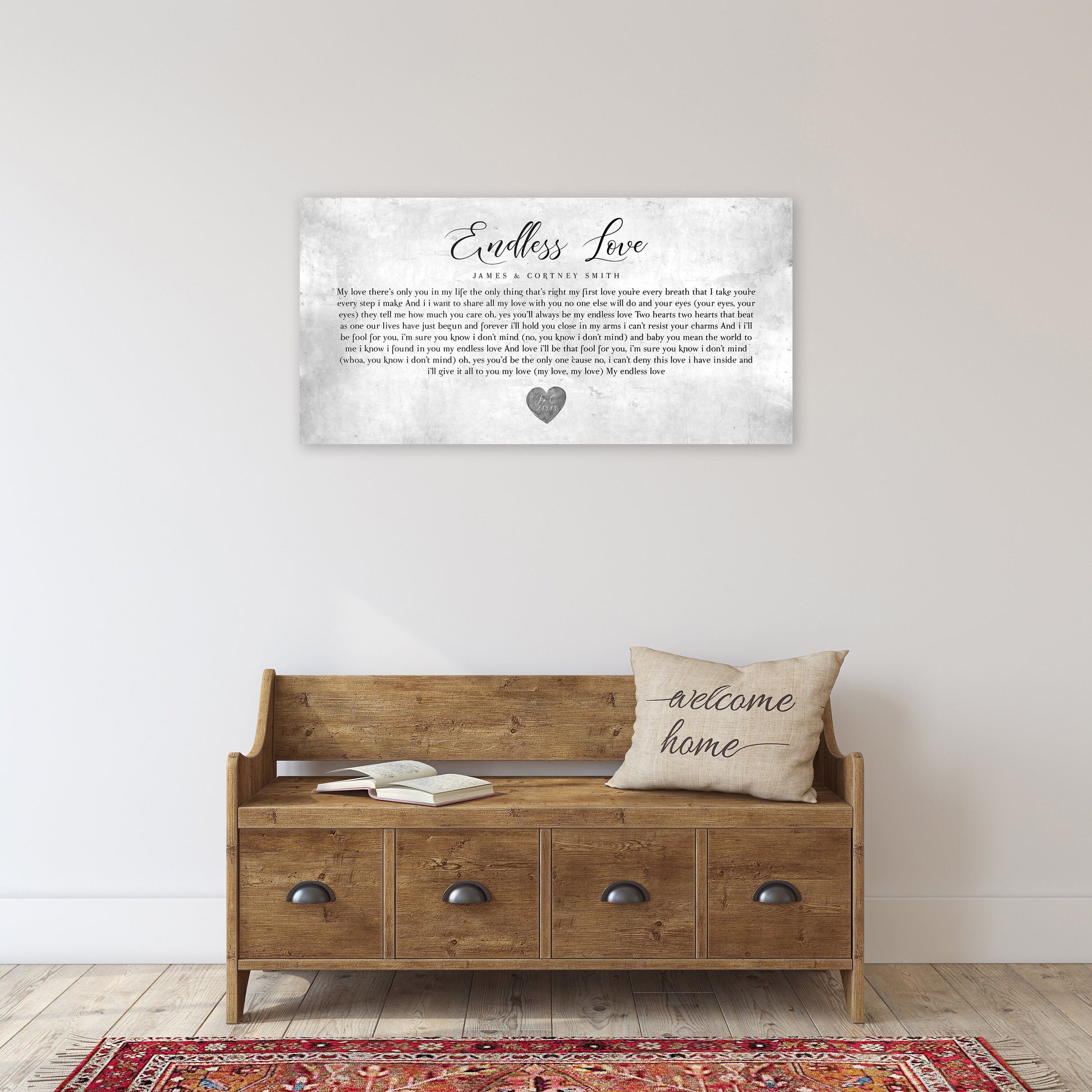 Gift with song lyrics,  Custom tin anniversary plaque, Tin anniversary gift, 10th Wedding Anniversary gift for him, 10th Anniversary Gift