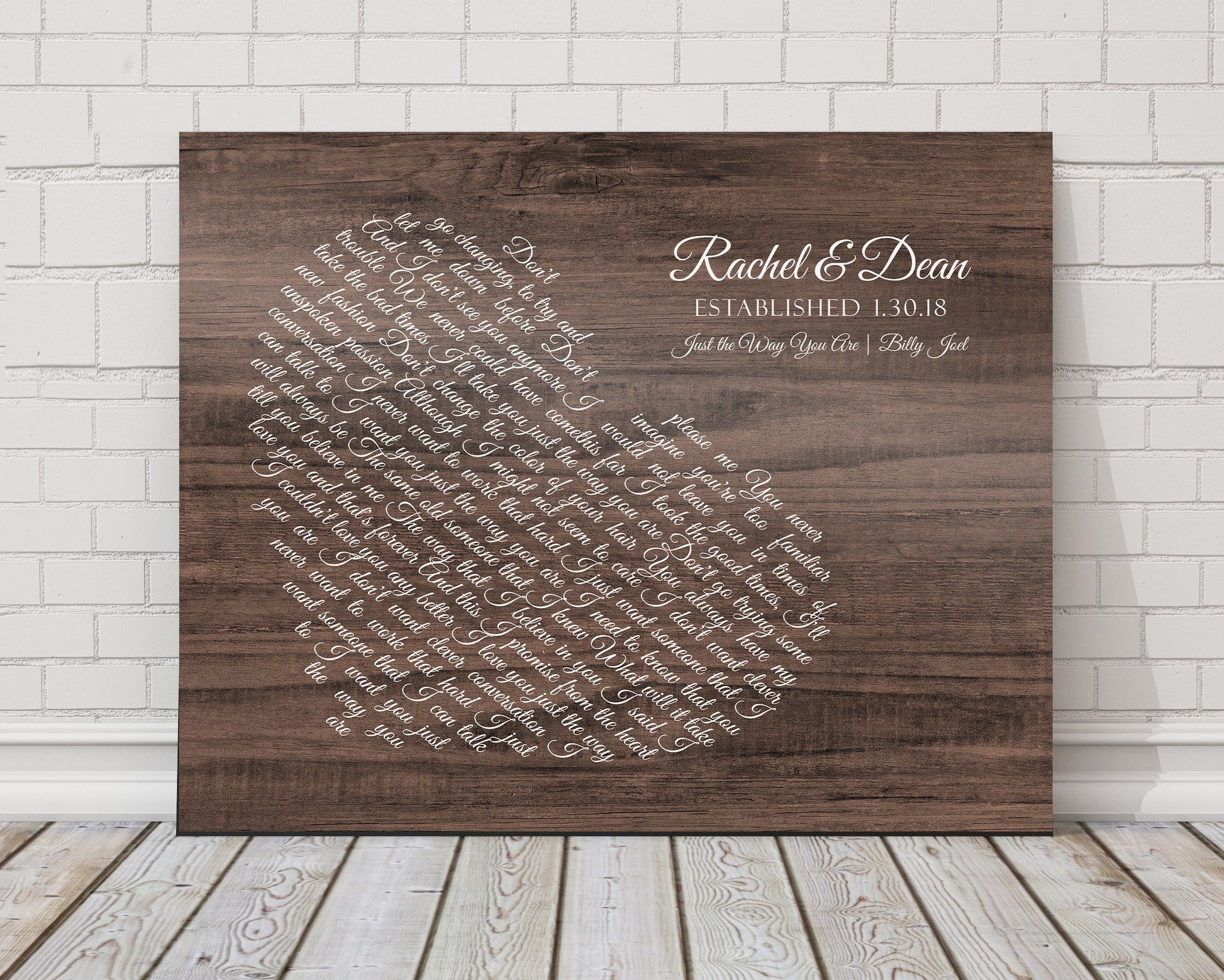 Country song lyric Sign, Custom song art, Wood Gift for Wife, Romantic gift, 5th Anniversary Gift for wife, Song lyric wall decor with heart