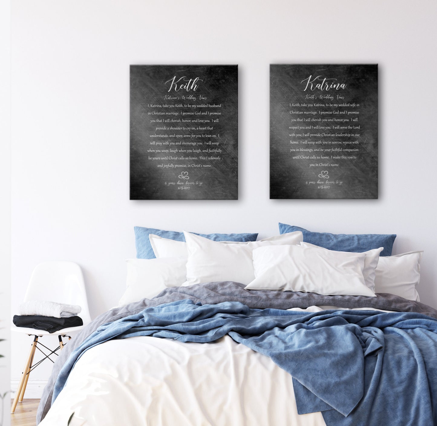 Wedding Vow Plaque, Wedding Vow Decor, Iron Alloy Gift, Anniversary Gift, Couples Wedding Gift with Vows, Custom Wedding Vow Print, Momento