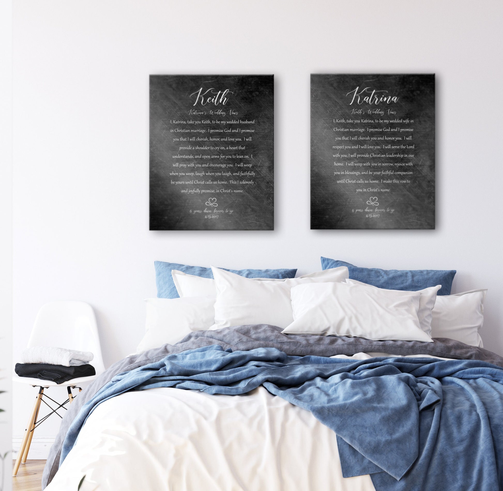 Wedding Vow Plaque, Wedding Vow Decor, Iron Alloy Gift, Anniversary Gift, Couples Wedding Gift with Vows, Custom Wedding Vow Print, Momento