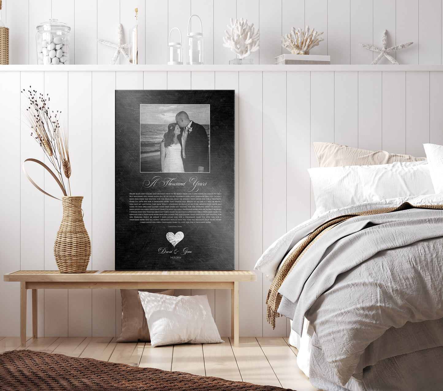 6th Anniversary Gift, Photo and Wedding Song on Iron, Custom Iron Gift, Song Lyric and Photo Sign, Wife Gift, Personalized anniversary gift