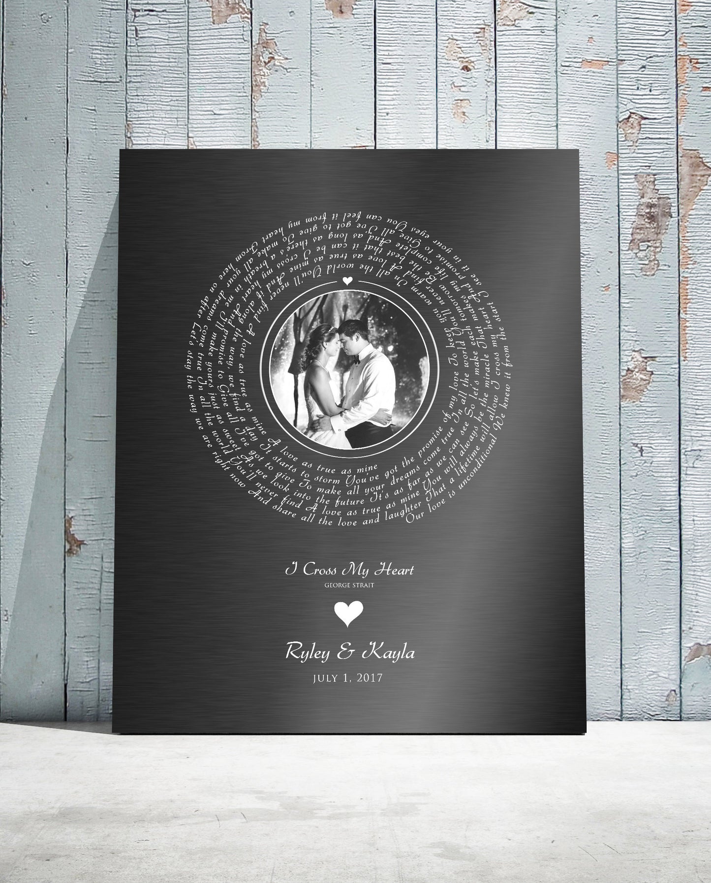 Our Song on Iron 6 Year Anniversary Gift for Her, couples plaque, Photo Gift, Personalized Anniversary Gift, 6 year gift, iron gift for wife