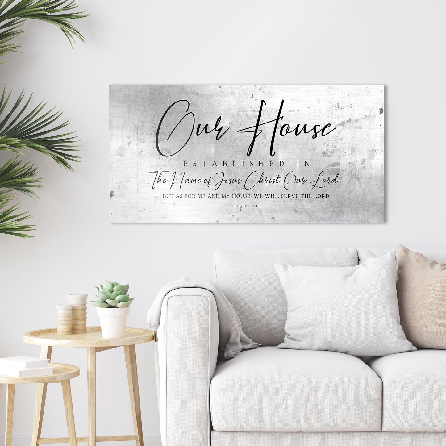Faithful Farmhouse Wall Decor, "As for me and my house" Sign, Josh 24:15 Family Sign, "We will serve the Lord" quote sign, Anniversary gift