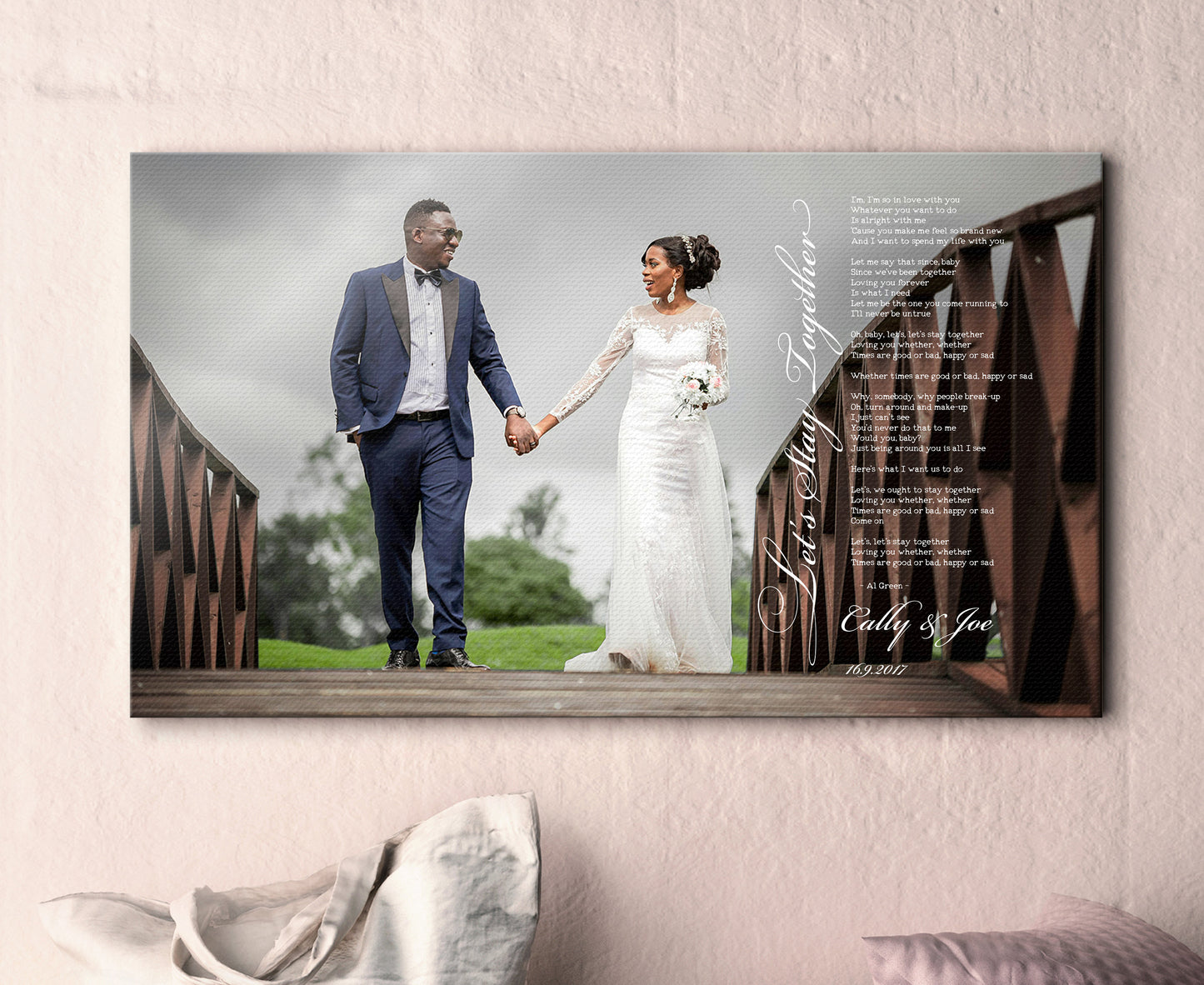 Our Song on Canvas, Canvas with lyrics, 2nd Anniversary Gift for for him, Unique photo gift, anniversary gift for friends, custom lyric art