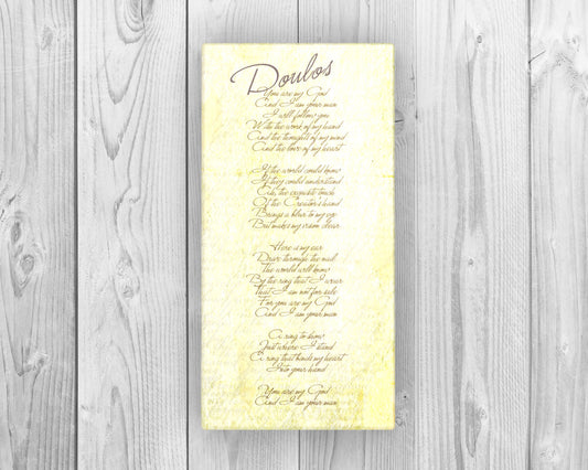 Christian songs on Canvas, Doulos by Kemper Crabb,  christian song word art, Inspirational canvas,  Christian Lyric Canvas