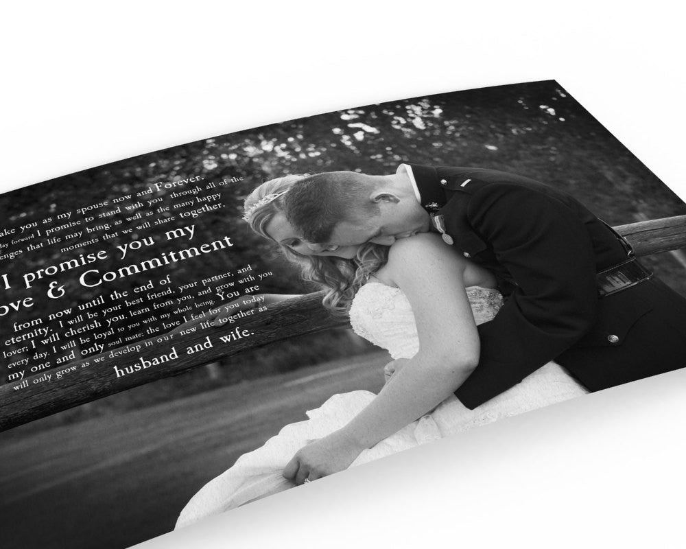 Wedding Photo with Words - Fine art and canvas personalized anniversary and inspirational gifts