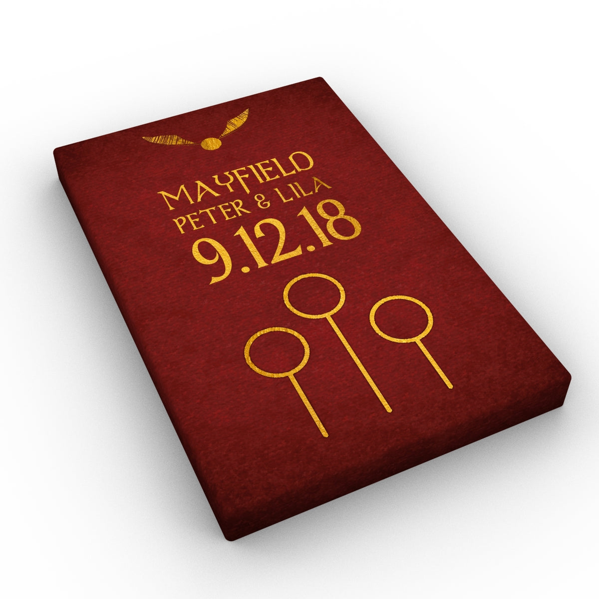 Personalized Couples Art: The Golden Snitch - Hunnycomb Proverbs - Wedding gift ideas - paper anniversary gifts 