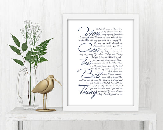 First Dance Song Print - Fine art and canvas personalized anniversary and inspirational gifts