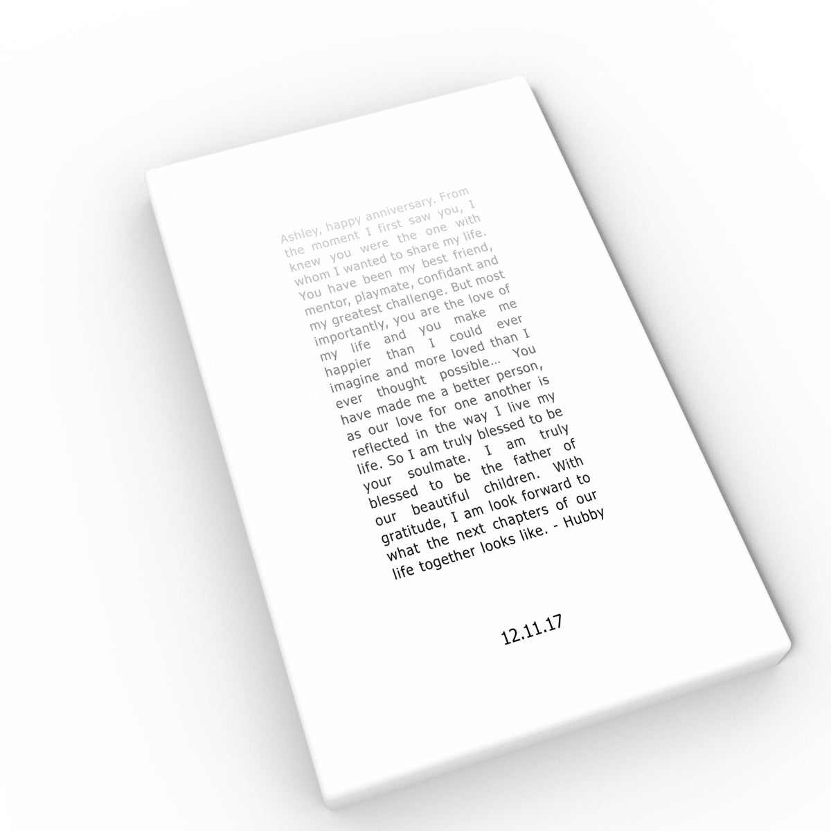 Contemporary Wedding Vow Art - Hunnycomb Proverbs - Wedding gift ideas - paper anniversary gifts 